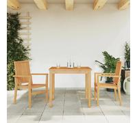 VIDAXL vidaXL Chaises de jardin empilables lot de 2 bois teck