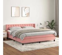 VIDAXL VidaXL Sommier à lattes avec matelas - Rose