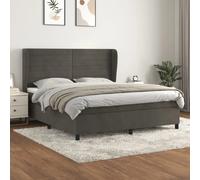 VIDAXL vidaXL Sommier à lattes - Gris foncé 180x200 cm