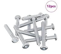 vidaXL Vis 12 pcs Argenté M6 x 50 mm Acier
