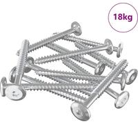 vidaXL Vis à bois 1350 pcs Argent Acier