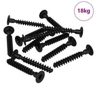 vidaXL Vis à embout enfichable 5143 pcs noir fer
