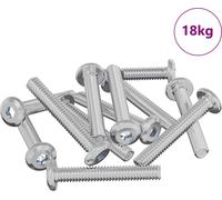 vidaXL Vis avec blocage Uni 2514 pcs argent acier