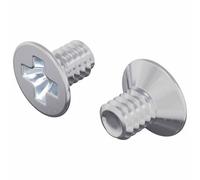 vidaXL Vis à tête fraisée 2 pcs Argenté M4 x 6 mm Acier