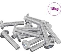 vidaXL Vis avec blocage Uni 2647 pcs argent acier