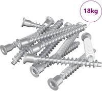 vidaXL Vis Confirmat 2100 pcs argent métal