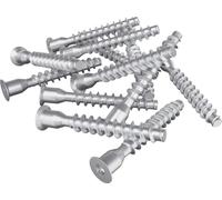 vidaXL Vis Confirmat 2500 pcs argent métal