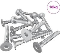 vidaXL Vis Confirmat 5000 pcs argent métal
