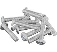 vidaXL Vis de sécurité de la tête 2647 pcs argent acier
