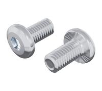 vidaXL Vis de verrou Uni 2 pcs Argenté M6 x 12 mm Acier