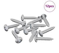 vidaXL Vis en bois 12 pcs Argenté M3,5 x 20 mm Acier