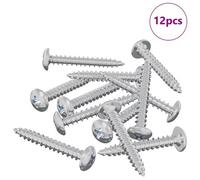 vidaXL Vis en bois 12 pcs Argenté M4 x 28 mm Acier