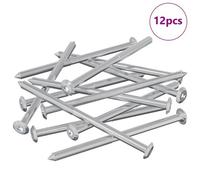 vidaXL Vis pour meubles 12 pcs Argenté M6 x 100 mm Acier