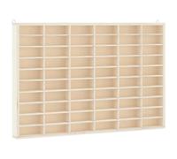 vidaXL Vitrine de Collection en Bois avec 60 Compartiments 60 x 4,5 x 40,5 cm