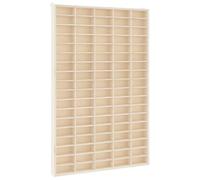 vidaXL Vitrine de collection en bois 90 compartiments Multicolore 50,5 x 4,5 x 79 cm
