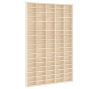 vidaXL Vitrine de collection en bois 90 compartiments Multicolore 50,5 x 4,5 x 79 cm