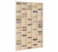 vidaXL Vitrine de Collection en Bois avec 90 Compartiments 50,5 x 4,5 x 79 cm