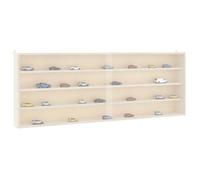 vidaXL Vitrine de collection en bois avec portes 100x8,5x37 cm