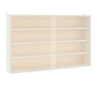 vidaXL Vitrine de Collection en Bois avec Portes 60 x 8,5 x 37 cm
