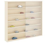 vidaXL Vitrine Murale avec étagère Beige 60 x 8,5 x 54 cm Contreplaqué, Salon Moderne, Design rectangulaire, Grand Rangement, vitrine élégante, étagères Gain de Place