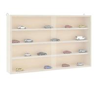 vidaXL Vitrine de Collection en Bois avec Portes 60 x 8,5 x 37 cm
