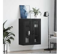 VIDAXL - Vitrine suspendue Armoire murale - noir - 69 5x34x90 cm 745050 Assemblage requis
