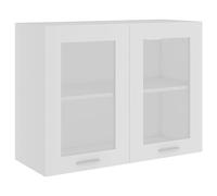 vidaXL Vitrine Suspendue Lyon Blanc 80 x 31 x 60 cm Bois d'ingénierie
