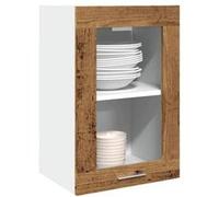 vidaXL Vitrine suspendue "Lyon" Bois ancien 40 x 31 x 60 cm Bois d'ingénierie 856098 Marron