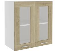 vidaXL Vitrine Suspendue Lyon Chêne Sonoma 60 x 31 x 60 cm Bois
