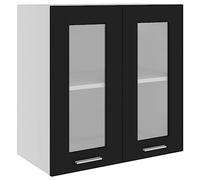 vidaXL Vitrine Suspendue Lyon Noir 60 x 31 x 60 cm Bois d'ingénierie