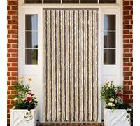 vidaXL Vliegengordijn 100x200 cm chenille donkerbruin en beige377357 Beige G