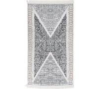 vidaXL Vloerkleed 120x180 cm katoen zwart en grijs340090 Gris G