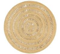 vidaXL Vloerkleed handgemaakt 150 cm gevlochten jute133709 Brun G