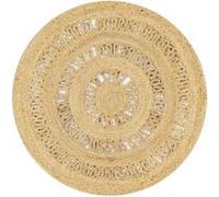 vidaXL Tapis fait à la main Jute tressée 90 cm