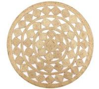 Tapis fait main Jute vidaXL 90 cm