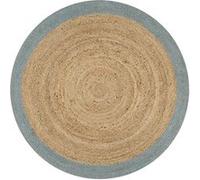 vidaXL Tapis Fait à la Main Jute avec Bord Moquette Carpette Plancher Coussin de Sol Salon Chambre à Coucher Intérieur Salle de Séjour Maison Vert Olive 120 cm
