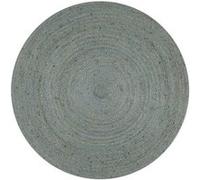 vidaXL Tapis rond fait à la main en jute 120 cm – Vert olive