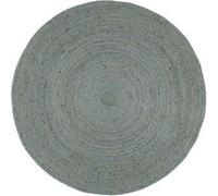 vidaXL Tapis rond fait à la main en jute 180 cm Vert olive 343599