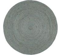 Vidaxl Tapis Fait À La Main Jute Rond 210 Cm Vert Olive