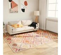 vidaXL Tapis Lavable, Moquette de Sol, Carpette de Chambre à Coucher Salon Salle de Séjour, Moderne, Multicolore 160x230 cm