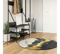 vidaXL Vloerkleed wasbaar anti-slip Ã˜ 120 cm meerkleurig136614 Multicolore G