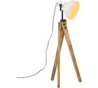 VidaXL Lampadaire Blanc Bois