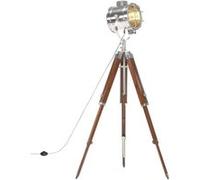 vidaXL Lampadaire trépied Bois de manguier massif 165 cm Marron