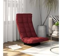 vidaXL Vloerstoel draaibaar tissu bordeaux Rouge G