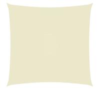 vidaXL Voile de parasol Tissu Oxford carré 2,5x2,5 m Crème 135191