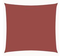 vidaXL Voile d'Ombrage Tissu Oxford Carré Terre Cuite 2x2 m Voile de Parasol