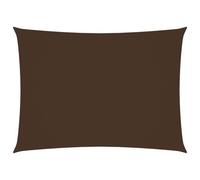 Vidaxl Voile De Parasol Tissu Oxford Rectangulaire 2,5x3,5 M Marron Marron