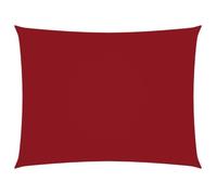 vidaXL Voile de parasol Tissu Oxford rectangulaire 2,5x3,5 m Rouge
