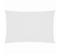 vidaXL Voile d'ombrage Tissu Oxford rectangulaire 2 x 5 m Blanc