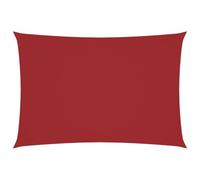 vidaXL Voile de Parasol Voile d'Ombrage Ecran Solaire de Jardin Store de Patio Terrasse Balcon Extérieur Tissu Oxford Rectangulaire 3x6 m Rouge